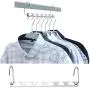 10pcs Metal Multifunctional Hangers Clothes Hanger with Hook Metal Iron Hanger Useful Home Supplies