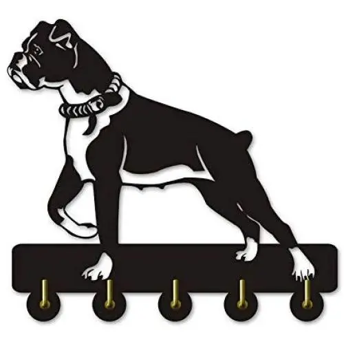 Creative Animal Theme Clothes Hooks Boxer Dog Silhouette Decorative Wooden Wall Hanger Coat Hook Unique Wall Art Indoor Decoration Wall Sticker,Black Creative Animal Theme Clothes Hooks Boxer Dog Silhouette Decorative Wooden Wall Hanger Coat Hook Unique Wall Art Indoor Decoration Wall Sticker,Black