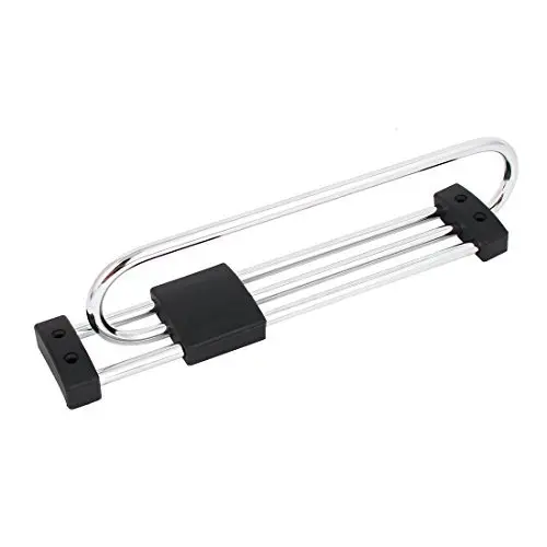 DealMux Wardrobe Cupboard 250mm Long Top Mount Pull Out Retractable Rail Close Hanger Black DealMux Wardrobe Cupboard 250mm Long Top Mount Pull Out Retractable Rail Close Hanger Black
