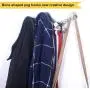 Coat Rack Wall Mounted:WEBI 360 Rotating,4 Hooks for Hanging Coats,Hook Rack Rail,Coat Hanger Wall Mount for Hats,Clothes,Brushed Nickel,2 Packs Coat Rack Wall Mounted:WEBI 360 Rotating,4 Hooks for Hanging Coats,Hook Rack Rail,Coat Hanger Wall Mount for Hats,Clothes,Brushed Nickel,2 Packs