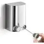 Jolitac Adjustable Retractable Clothesline Whole Stainless Steel, 13.8 Feet Rope Pull Head Wall Mount Hotel Style Arc Clothes Dryer Line Polished Finish (Whole Stainless Steel) …