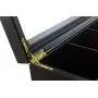 The Bamboo Leaf Tea Boxes Storage Organizer for Tea Collections, 8 Compartments w/Glass Window (Black)