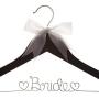 Ella Celebration Bride to Be Wedding Dress Hanger Wooden and Wire Hangers for Gown (Black with Silver Wire) Ella Celebration Bride to Be Wedding Dress Hanger Wooden and Wire Hangers for Gown (Black with Silver Wire)