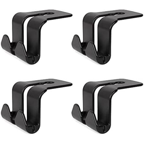 Headrest Hooks for Car, Car Seat Hooks, Purse Hooks for Car Handbag Clothes Coats Grocery Bags（4 Pack)