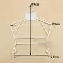 wing1 5PCs Childrens Siamese Clothes Hangers for Clothing Store Plastic Tubular Slotted Child Baby Clothing Hanger Storage Organizer,K