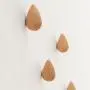 ZEMIN Wall Mounted Coat Rack Clothes Hat Hanger Holder Hooks Water Drops Cute Simple Style Wood, Log, 5x7cm (Color : Log, Size : 3 Pieces) ZEMIN Wall Mounted Coat Rack Clothes Hat Hanger Holder Hooks Water Drops Cute Simple Style Wood, Log, 5x7cm (Color : Log, Size : 3 Pieces)