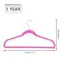 MIZGI Premium Velvet Hangers (Pack of 50) Heavyduty - Non Slip - Velvet Suit Hangers Pink - Copper/Rose Gold Hooks,Space Saving Clothes Hangers