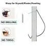 PHOLSY 100 Ibs Super Hooks Picture Hanger Home and Office Pack - Hang Art, Clock, Shelves, Mirrors, Frames or Planters for Home and Office Decorations - 20 Total Pieces