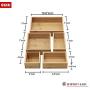 Bamboo Storage Boxes & Organizer Set. Multi-Sized Set of 5-100% eco-Friendly Bamboo Boxes- Perfect Size for Office Bamboo Storage Boxes & Organizer Set. Multi-Sized Set of 5-100% eco-Friendly Bamboo Boxes- Perfect Size for Office