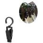 Laundry Hooks Clip,Swivel Hanging Curtain Clips Clothes Pins,Beach Towel Clips for Beach/Pool/Lounge Chair Towel- Keep Your Towel, Clothes Hangers from Blowing Away 24pcs(4.3 Inches,White&black)
