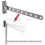 Useful Stainless Steel Folding Wall Mount Coat Hanger Clothes Rack hanging Hat Robe Towel Underwear Shirt Tie Belt Hook Holder for Living Room door balcony bedroom restroom cloakroom Bathroom-Load 3KG
