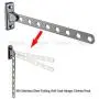 Useful Stainless Steel Folding Wall Mount Coat Hanger Clothes Rack hanging Hat Robe Towel Underwear Shirt Tie Belt Hook Holder for Living Room door balcony bedroom restroom cloakroom Bathroom-Load 3KG
