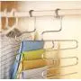 5pcs Multi-Use Pants Trousers Hanging Clothes Hanger 5-Layers Room Space Saver Home 5pcs Multi-Use Pants Trousers Hanging Clothes Hanger 5-Layers Room Space Saver Home