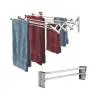 Smartsome Fold Away Clothes Rack: Stainless Steel Wall Mounted Laundry Drying Rack - 8 Rods, 22 Feet Capacity- Easy to Install Space Saver Design - 60 lb Capacity- Indoor and Outdoor Use Smartsome Fold Away Clothes Rack: Stainless Steel Wall Mounted Laundry Drying Rack - 8 Rods, 22 Feet Capacity- Easy to Install Space Saver Design - 60 lb Capacity- Indoor and Outdoor Use