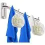 Wall Mounted Clothes Hanger Stainless Steel with Swivel Arm Clothing Organizer Drying Rack Housewares Home Accessories Wall Mounted Clothes Hanger Stainless Steel with Swivel Arm Clothing Organizer Drying Rack Housewares Home Accessories