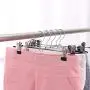 RONSHIN 10PCS Stainless Steel Trousers Rack Clip Anti-Slip Clothespin Pants Clamp Clothes Hanger Blue RONSHIN 10PCS Stainless Steel Trousers Rack Clip Anti-Slip Clothespin Pants Clamp Clothes Hanger Blue