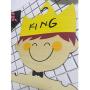 Studyset Kids Clothes Hangers,Cute Cartoon Children Wood Hanger for Kids Clothes Child Room Decoration 2520.50.5cm Prince