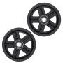 Sliding Door Pulley, Sliding Barn Door Hardware Hanger 2pcs American Barn Door Hanging Rail Pulley Track Carbon Steel Roller Kit Black Sliding Door Pulley, Sliding Barn Door Hardware Hanger 2pcs American Barn Door Hanging Rail Pulley Track Carbon Steel Roller Kit Black