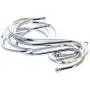 MroMax Metal S Hooks 3.03'' x 2.48''(L x W), S Shaped Hook Hangers for Kitchen Bathroom Bedroom Storage Room Office Outdoor Multiple Uses, Silver 8pcs