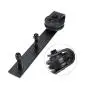 U-MAX Sliding Barn Door Hardware Hangers 2pcs (Black) (J Shape Hangers)