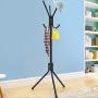 Festnight Standing Coat Hanger Tree Coat Rack Hanger Holder Stand Hallstand Hat Tree Hat Rack Hat Non-Toxic Coat Stand for Clothes Scarves Handbags Umbrella