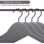 Perfecasa Grade A Solid Wood Hangers 20 Pack, Suit Hangers, Coat Hangers, Premium Quality Wooden Hanger, Hook Upgraded (Cool Grey) Perfecasa Grade A Solid Wood Hangers 20 Pack, Suit Hangers, Coat Hangers, Premium Quality Wooden Hanger, Hook Upgraded (Cool Grey)