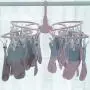 Clothes Drying Rack - Butterfly Clothing Racks - Laundry Portable Clothesline Includes 24 Metal Clothespins Hanger Clips Set - Baby Clothes Storage Closet - Herb Hanging Air Dryer (Pink) Clothes Drying Rack - Butterfly Clothing Racks - Laundry Portable Clothesline Includes 24 Metal Clothespins Hanger Clips Set - Baby Clothes Storage Closet - Herb Hanging Air Dryer (Pink)