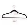 60PCS Non Slip Velvet Clothes Suit/Shirt/Pants Hangers White, Black, Purple,Red