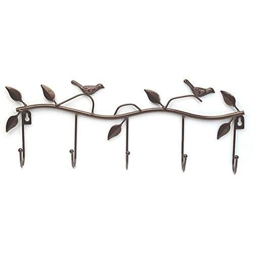 Premium Wall Hooks,Adhesive Hooks,yanQxIzbiu Bird Metal Over Door Hanger Hook Kitchen Cabinet Hat Coat Clothes Towel Holder - Bronze