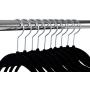 Premium Velvet Suit Hangers Heavy Duty - Non Slip & Space-Saving Clothes Hangers with 6 Finger Clips and Tie Rack for Men and Women (30 Pack)