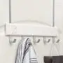 Over The Door Storage Rack, Heavy-Duty Organizer Hooks Hanger for Clothes, Coats, Hats, Towel, Bag, Robe (White) Over The Door Storage Rack, Heavy-Duty Organizer Hooks Hanger for Clothes, Coats, Hats, Towel, Bag, Robe (White)
