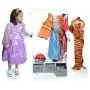 Milliard Dress Up Storage Kids Costume Organizer Center Open Hanging Armoire Closet Unit Furniture for Dramatic Play with Mirror Baskets and Hooks