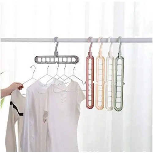 10pcs Random Color Space Saver Saving Wonder Metal Magic Hanger Clothes Closet Organize Hook 10pcs Random Color Space Saver Saving Wonder Metal Magic Hanger Clothes Closet Organize Hook
