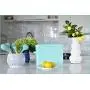 Outshine Vintage Metal Bread Bin - Countertop Space-Saving, Extra Large, High Capacity Bread Storage Boxes for your Kitchen - Holds 2+ Loaves 13" x 10" x 7"- Mint with BREAD Lettering Outshine Vintage Metal Bread Bin - Countertop Space-Saving, Extra Large, High Capacity Bread Storage Boxes for your Kitchen - Holds 2+ Loaves 13" x 10" x 7"- Mint with BREAD Lettering