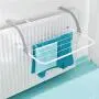 Xigeapg Portable Foldable Drying Rack Clothes Punch Free Hanger Winter Heating Radiator Balcony Clothes Hanger 52X16X34.5Cm
