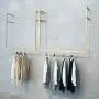 COAT RACK Wall Clothing Rack, Gold Wrought Iron Side Hanging Clothes Hanger, Multi-Size Selection
