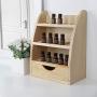 LIANTRAL Essential Oils Storage Rack, Wooden Nail Polish Display Holder Organizer- 45 Slots for 10/15/20/30ml Bottles (Natural Wood Color)