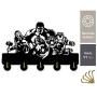 The Hulks Key Rack Holder Wall Hanger Wall Hook Key Hanger Rack Hanger Wall Art Adhesive Sticker Solid Wood Hooks Wall Door Clothes Coat Hat Hanger Kitchen Bathroom Rustproof Hook