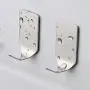 Adhesive Hooks - 3M Heavy Duty Wall Hooks Hangers Stainless Steel Waterproof Hooks for Hanging Robe Coat Towel Kitchen Utensils Keys Bags-8 Packs