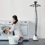 Pure Enrichment PureSteam XL Standing Steamer with Garment Hanger - Heats in 45 Seconds with 0.5-Gallon Water Tank for 1 Hour Continuous Steaming - Includes Fabric Brush and Easy-roll Wheels Pure Enrichment PureSteam XL Standing Steamer with Garment Hanger - Heats in 45 Seconds with 0.5-Gallon Water Tank for 1 Hour Continuous Steaming - Includes Fabric Brush and Easy-roll Wheels