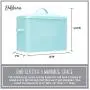 Outshine Vintage Metal Bread Bin - Countertop Space-Saving, Extra Large, High Capacity Bread Storage Boxes for your Kitchen - Holds 2+ Loaves 13" x 10" x 7"- Mint with BREAD Lettering Outshine Vintage Metal Bread Bin - Countertop Space-Saving, Extra Large, High Capacity Bread Storage Boxes for your Kitchen - Holds 2+ Loaves 13" x 10" x 7"- Mint with BREAD Lettering