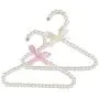 Baoblaze Plastic Pearl White Beaded Clothes Hanger Trousers Skirt 20cm Household Organization