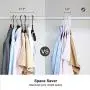 SONGMICS Clothes Hangers Plastic 50 Pack, Easy and Convenient with Widened Non Slip Grooves and Reinforced Ends, White UCRP03W-50 SONGMICS Clothes Hangers Plastic 50 Pack, Easy and Convenient with Widened Non Slip Grooves and Reinforced Ends, White UCRP03W-50
