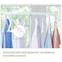 Haphome Hangers Space Saving Non-Slip Multi-Function Magical Suit (1-Pack) Ultra Thin Space Saving 360 Degree Swivel Hook Strong Durable Clothes Hangers Hold Up-to 30 Lbs (White, 8)