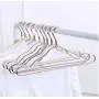 10pcs Random Color Thicker Aluminum Alloy Drying Racks, Home Seamless Hanger Anti-Slip Clothing Hanger Anti-Rust Windproof Dress Cloth Rack