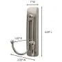 Command Large Double Bath Hook, Satin Nickel, 1-Hook, 1-Water-Resistant Strip, Organize Damage-Free Command Large Double Bath Hook, Satin Nickel, 1-Hook, 1-Water-Resistant Strip, Organize Damage-Free