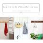 LAXF-Wall Coat Racks with Hooks/Hangers Coat Rack Bamboo Clothes Hook Dorm Room Bedroom on The Wall Wall-Mounted Hook Hanger Multifunction Straight Edge Retro Color (Size : 100cm)