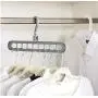 10pcs Random Color Multi-Port Support Circle Clothes Hanger Clothes Drying Rack Multifunction Plastic Scarf Clothes Hangers Hangers Storage Racks