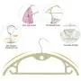 IEOKE Velvet Clothes Hangers Non Slip, 50-Pack No Shoulder Bumps Suit Hangers Ultra Thin Space Saving 360 Degree Swivel Heavy Duty Hook Durable Hangers for Sweaters,Coat,Jackets,Pants,Shirts (Beige)