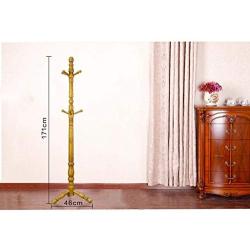 HGXC Solid Wood Floor Coat Rack, Modern Vertical Clothes Rack Bedroom Hanger high 171cm Clothes Hook (Color : A)